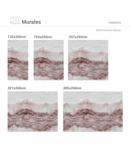 Mural Autoadhesivo Watermountain 321x260cm