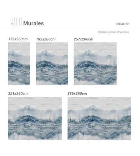 Mural Autoadhesivo Watermountain 321x260cm