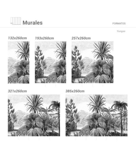 Mural Autoadhesivo Yungas 257x300cm