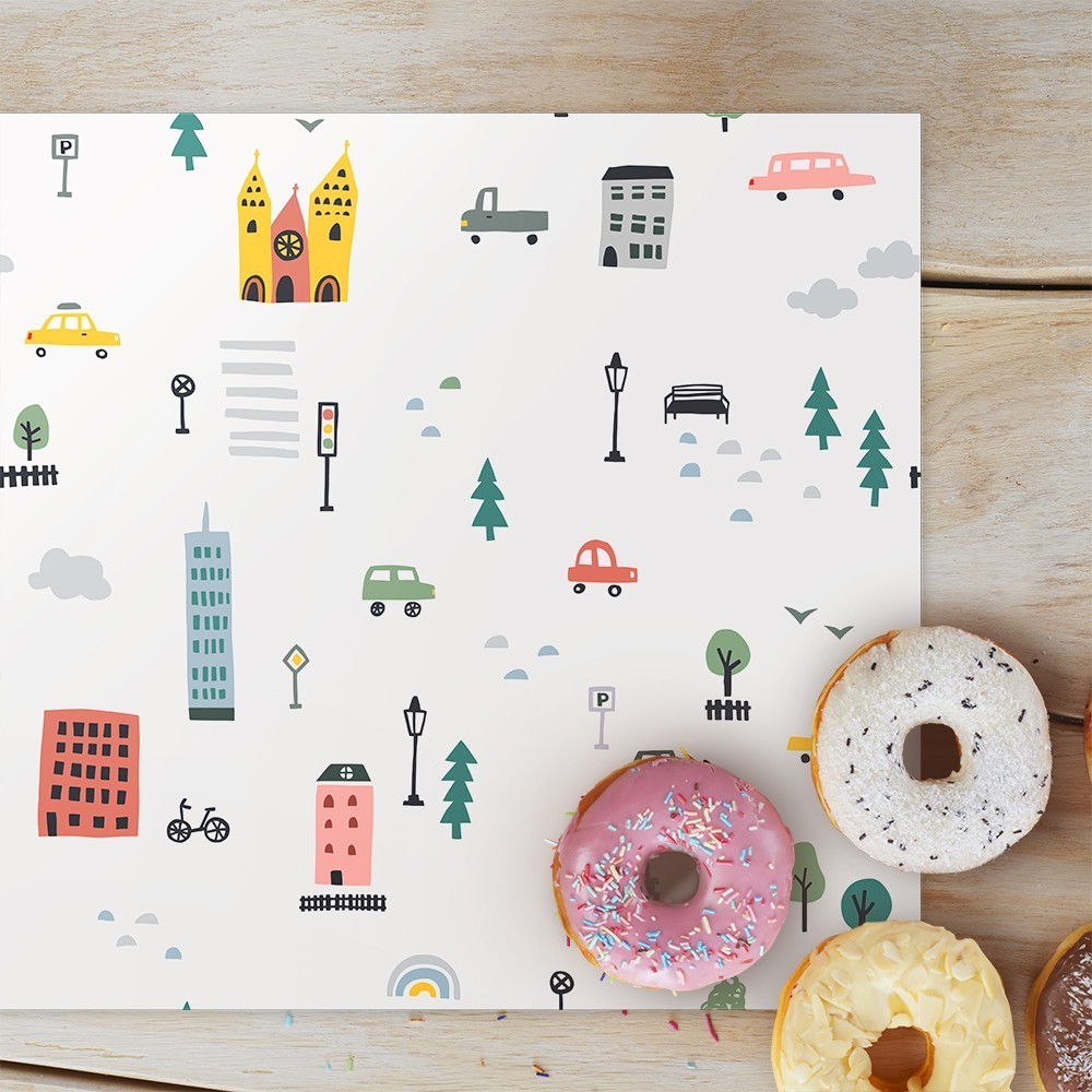 Pack de 6 manteles City Car