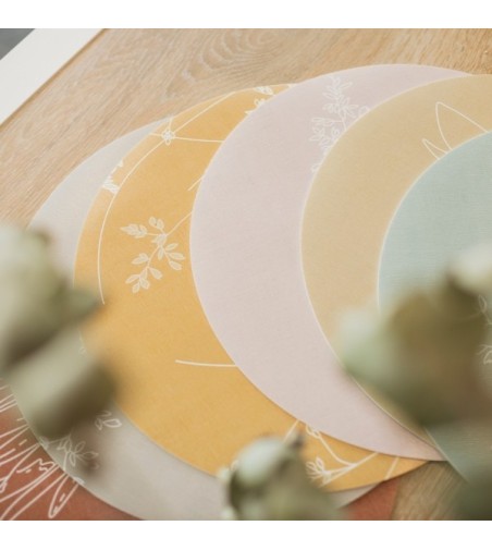 Pack de 6 manteles Flower