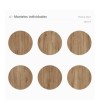Pack de 6 manteles Madera Akina