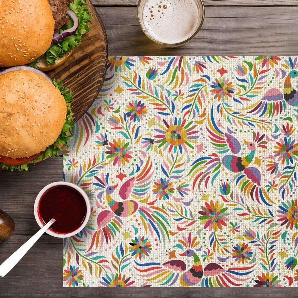 Pack de 6 manteles Mexican Colors