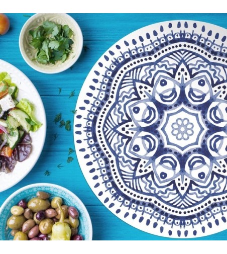 Pack de 6 manteles Mykonos