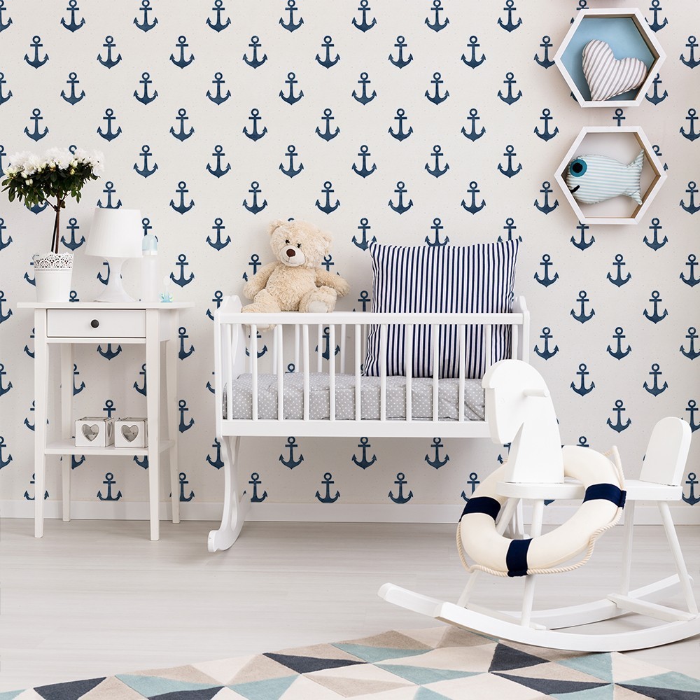 Papel Autoadhesivo Anclas - 1 tiras de 650x2600mm