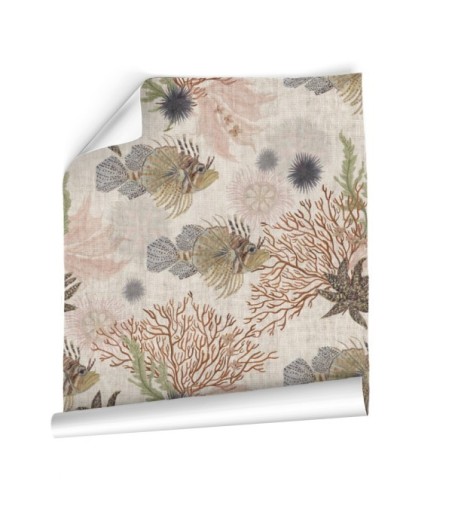 Papel Autoadhesivo Arrecife by Jennifer Barcía - 2 tiras de 650x2600mm