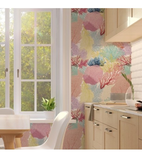 Papel Autoadhesivo Coral - 1 tiras de 650X2800mm