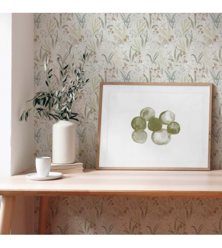 Papel Autoadhesivo Cornelia Verde - 1 tiras de 650X2800mm