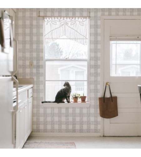 Papel Autoadhesivo Cuadro Vichy - 1 tiras de 650x2600mm