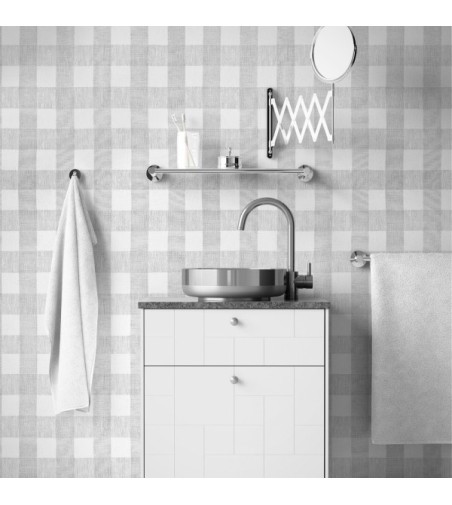 Papel Autoadhesivo Cuadro Vichy - 1 tiras de 650x2600mm