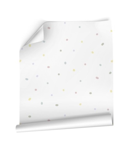 Papel Autoadhesivo Cute Dot - 5 tiras de 650x2600mm
