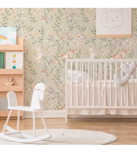 Papel Autoadhesivo Cute Forest by Elena Tablada - 1 tiras de 650x2600mm