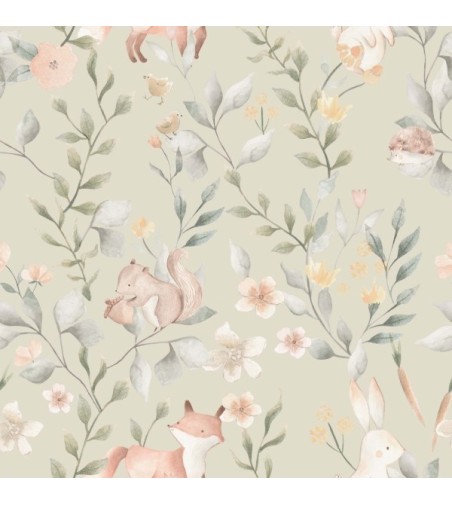 Papel Autoadhesivo Cute Forest by Elena Tablada - 1 tiras de 650x3000mm