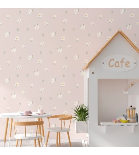 Papel Autoadhesivo Daisy - 5 tiras de 650x2600mm