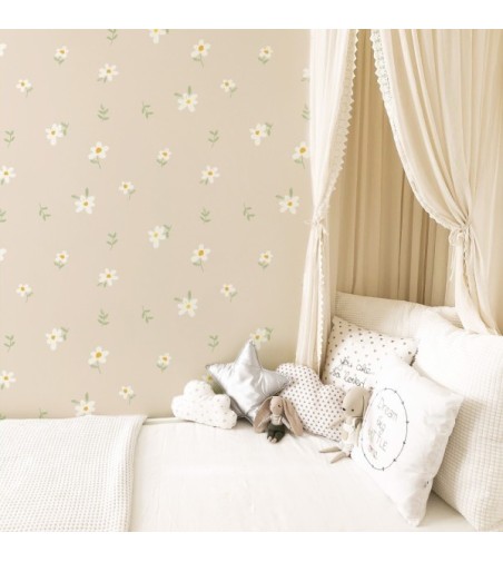 Papel Autoadhesivo Daisy - 5 tiras de 650x2600mm