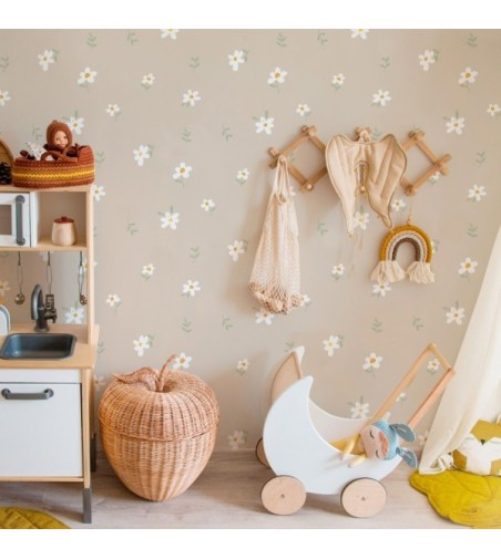 Papel Autoadhesivo Daisy - 5 tiras de 650x2600mm