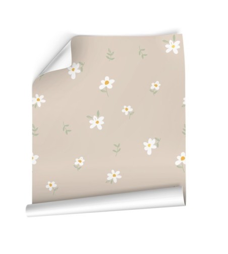 Papel Autoadhesivo Daisy - 5 tiras de 650x2600mm