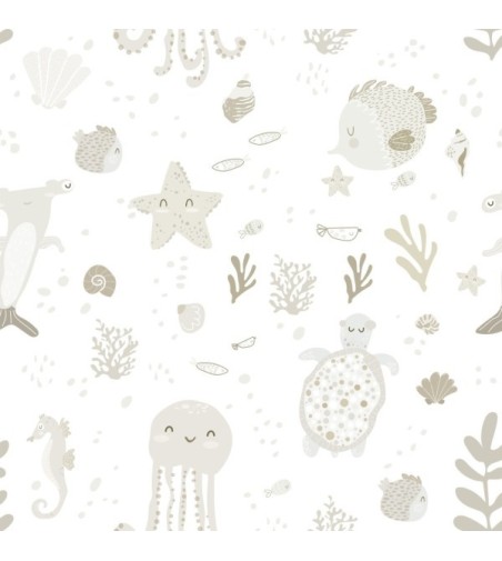 Papel Autoadhesivo Fondo Marino by Elena Tablada - 1 tiras de 650x2600mm