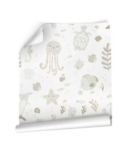 Papel Autoadhesivo Fondo Marino by Elena Tablada - 1 tiras de 650x2600mm