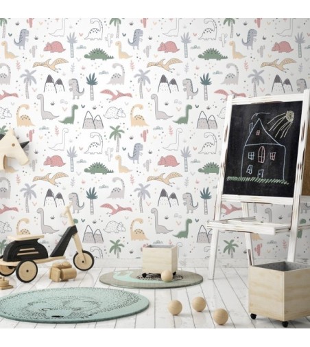 Papel Autoadhesivo Jurassic - 4 tiras de 650x2600mm