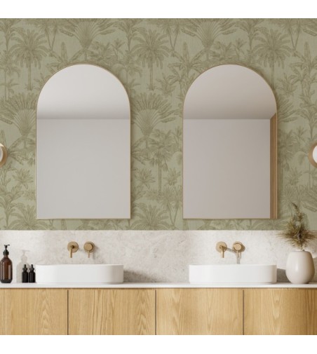 Papel Autoadhesivo Musa Verde - 1 tiras de 650x2600mm