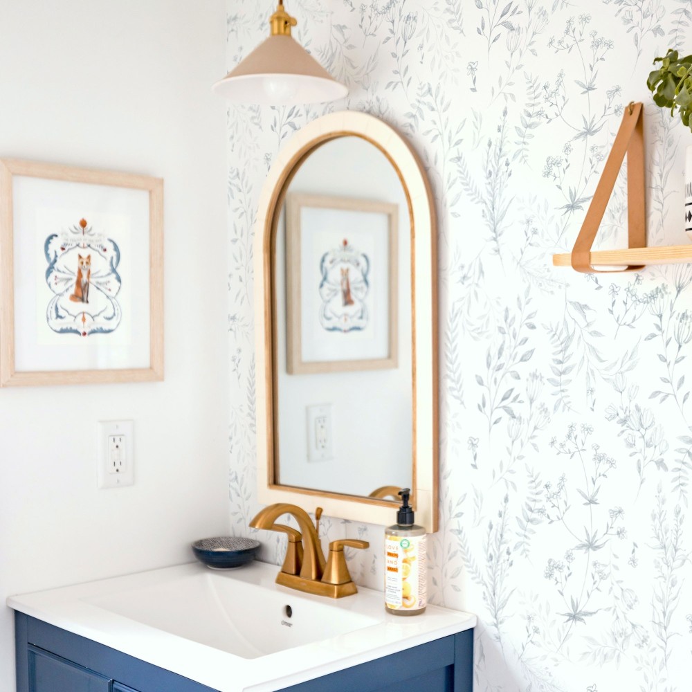 Papel Autoadhesivo Ofelia Bleu - 1 tiras de 650x2600mm