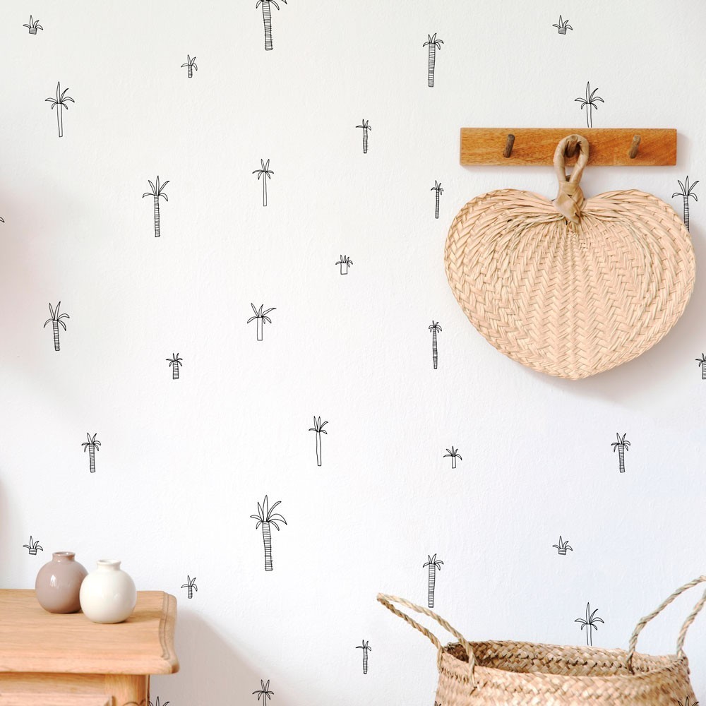 Papel Autoadhesivo Palmeritas - 7 tiras de 650x2600mm