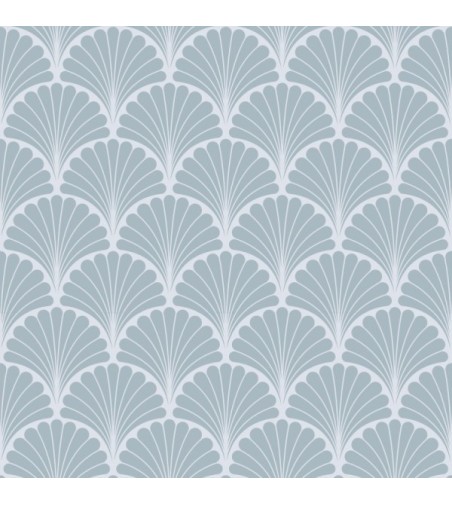 Papel Autoadhesivo Palms Azul - 6 tiras de 650x3000mm