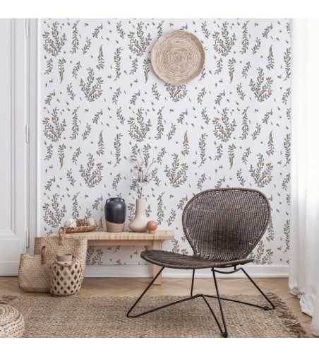 Papel Autoadhesivo Ramas Paraíso - 2 tiras de 650x2600mm