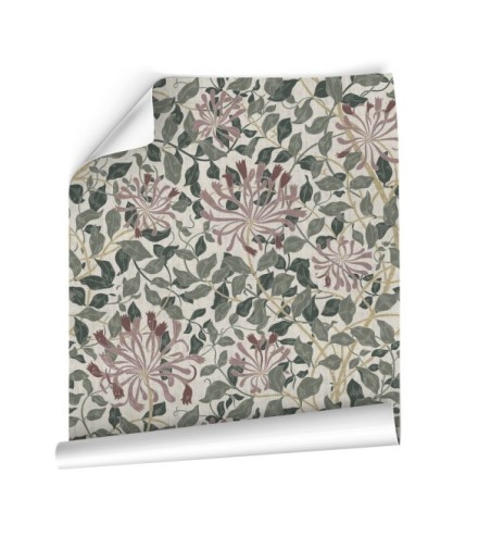 Papel Autoadhesivo Red Flowers - 2 tiras de 650x2600mm