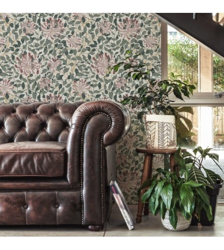 Papel Autoadhesivo Red Flowers - 4 tiras de 650x2600mm