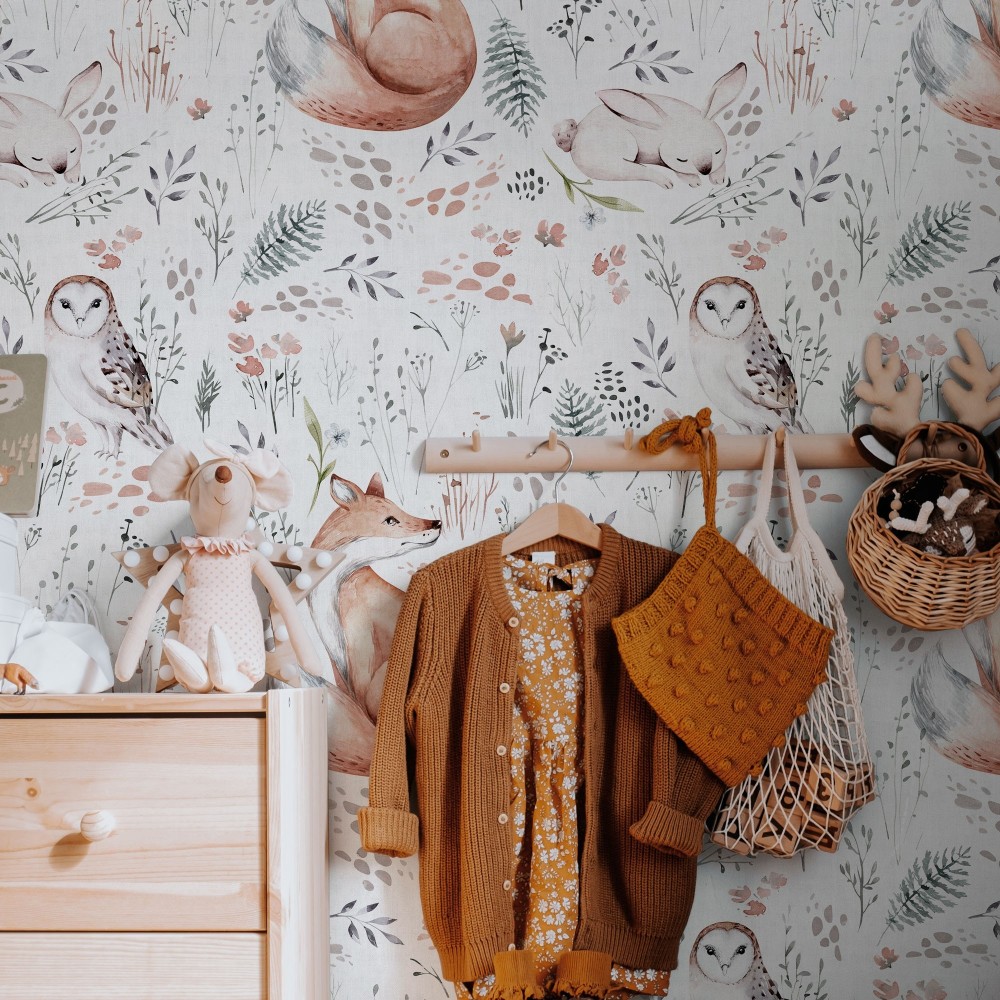 Papel Autoadhesivo Wild And Free White - 1 tiras de 650x2600mm