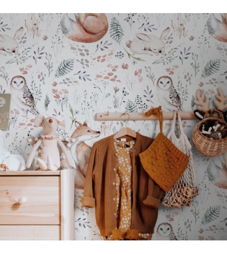 Papel Autoadhesivo Wild And Free White - 1 tiras de 650x2600mm