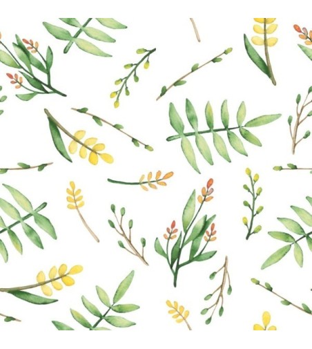 Papel Autoadhesivo Yellow Flowers - 14 tiras de 650x2600mm