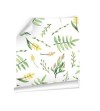 Papel Autoadhesivo Yellow Flowers - 14 tiras de 650x2600mm