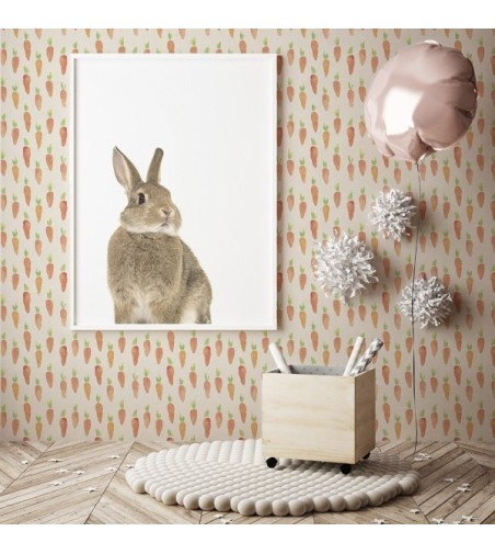 Papel Autoadhesivo Zanahorias - 4 tiras de 650x2600mm