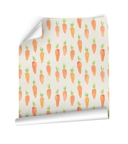 Papel Autoadhesivo Zanahorias - 4 tiras de 650x2600mm