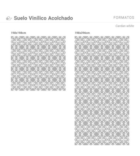 Suelo Vinílico Cardan White 200x200cm