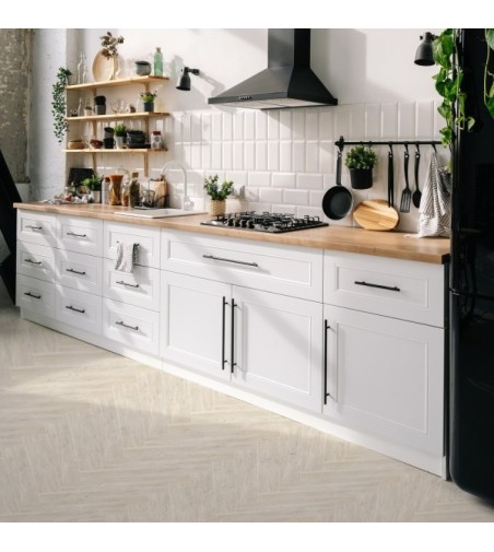 Suelo Vinílico Espiga Beige 200x200cm