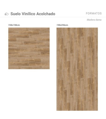 Suelo Vinílico Madera Dama 200x400cm