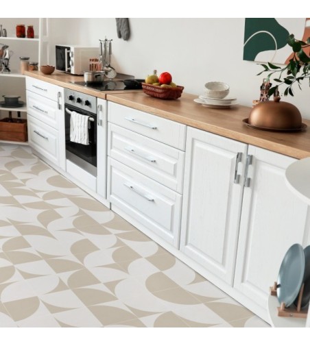 Suelo Vinílico Sandriel Beige 200x400cm