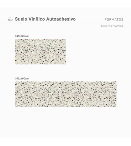 Suelo Vinílico Terrazo Emotions 200x400cm
