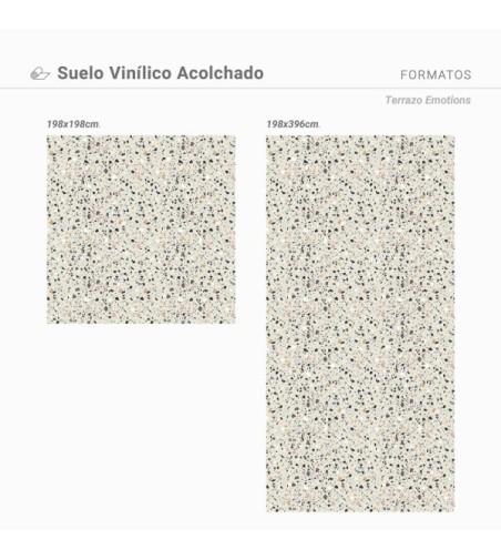 Suelo Vinílico Terrazo Emotions 200x400cm