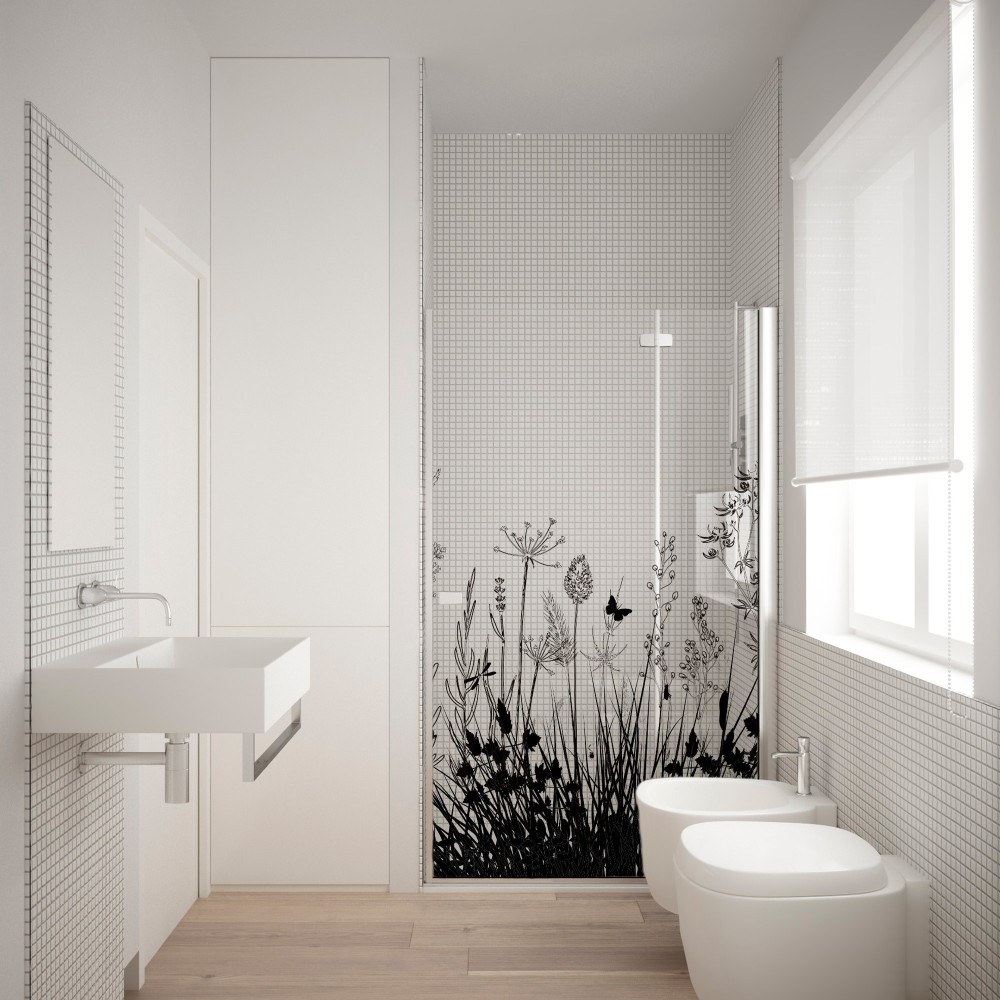 Vinilo cristal Azalea Black 80x150cm