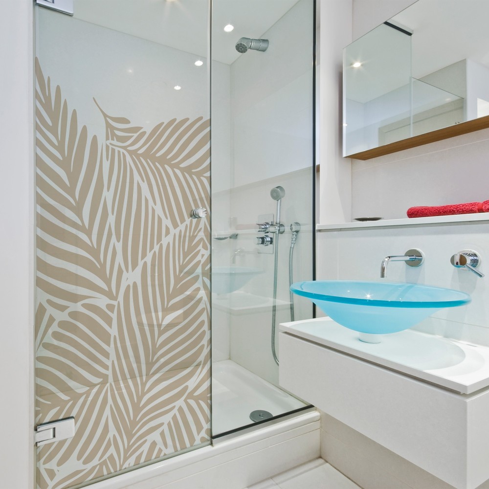 Vinilo cristal Tila beige 80x150cm