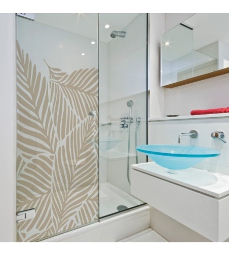 Vinilo cristal Tila beige 80x150cm