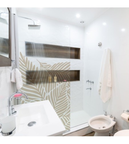 Vinilo cristal Tila beige 80x150cm