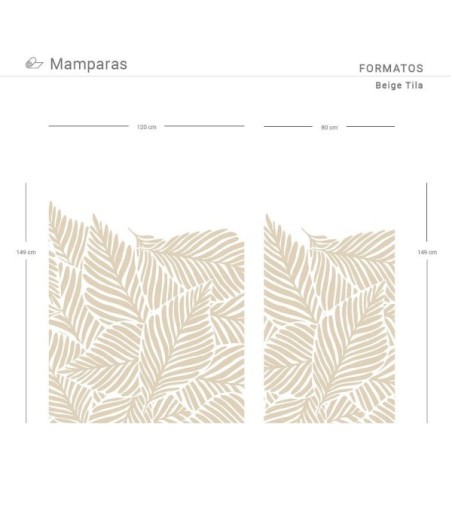 Vinilo cristal Tila beige 80x150cm