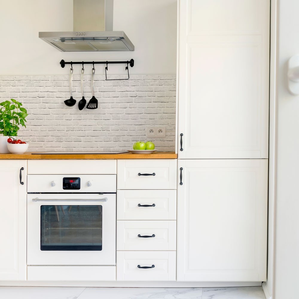 Vinilo Brick White Old 100X100cm mate