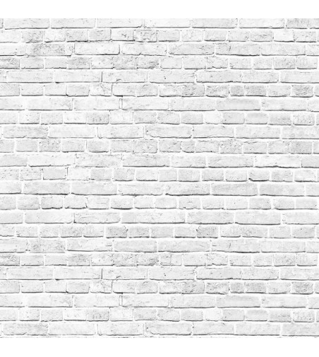 Vinilo Brick White Old 100X100cm mate